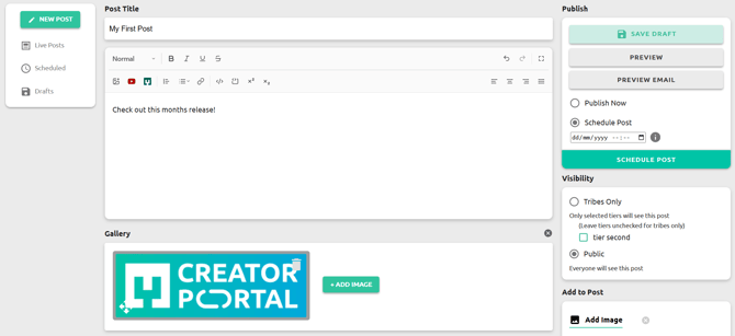 Creator Portal Tribes Posts 5